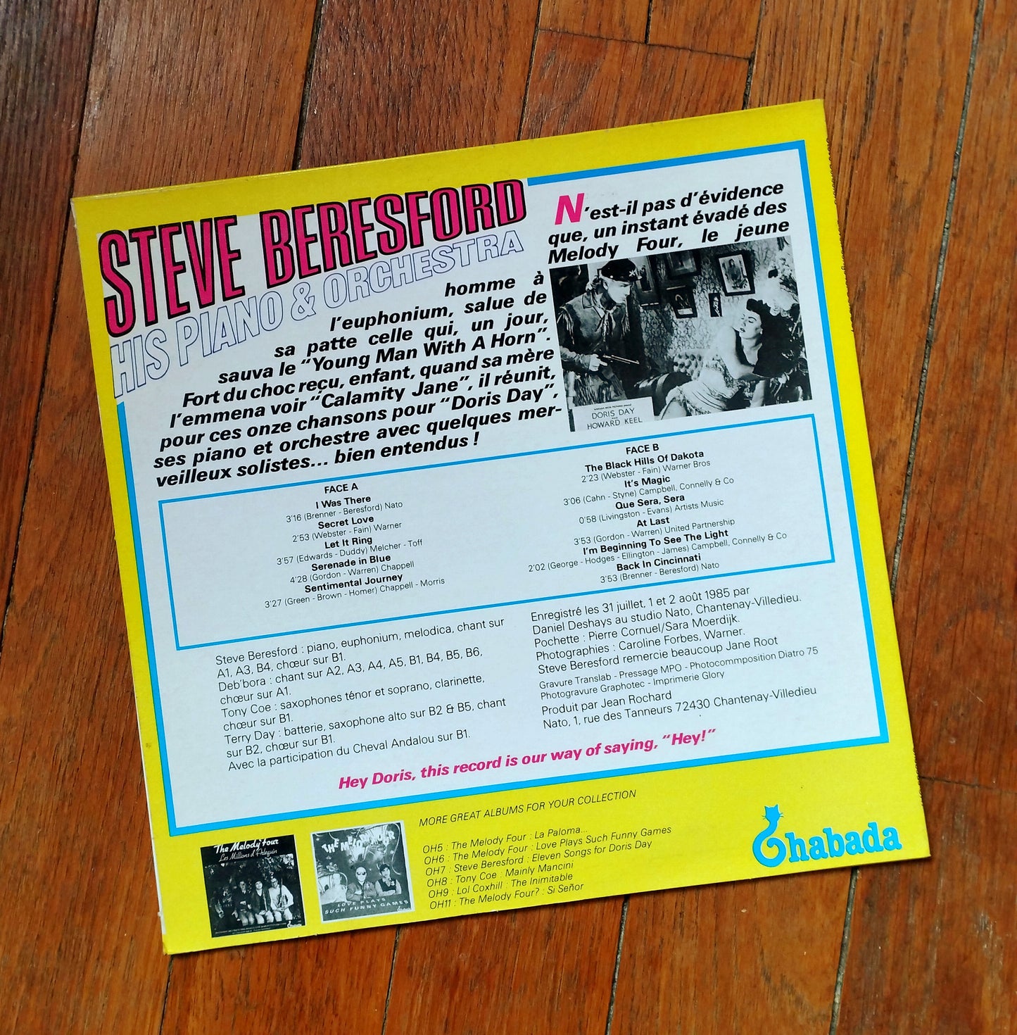 Steve Bereford -Eleven Songs For Doris Day 10"