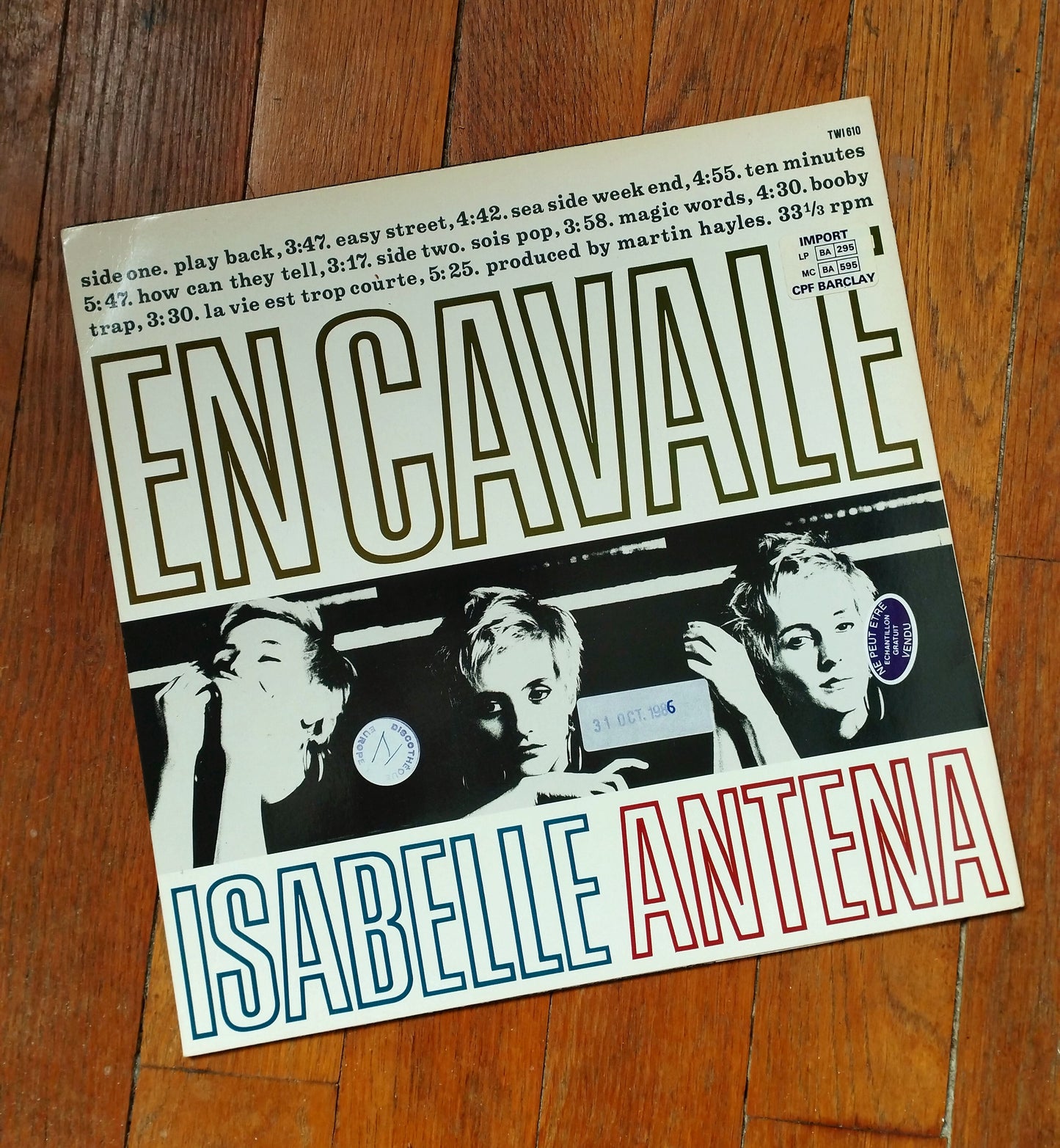 Isabelle Antena - En Cavale LP French Promo